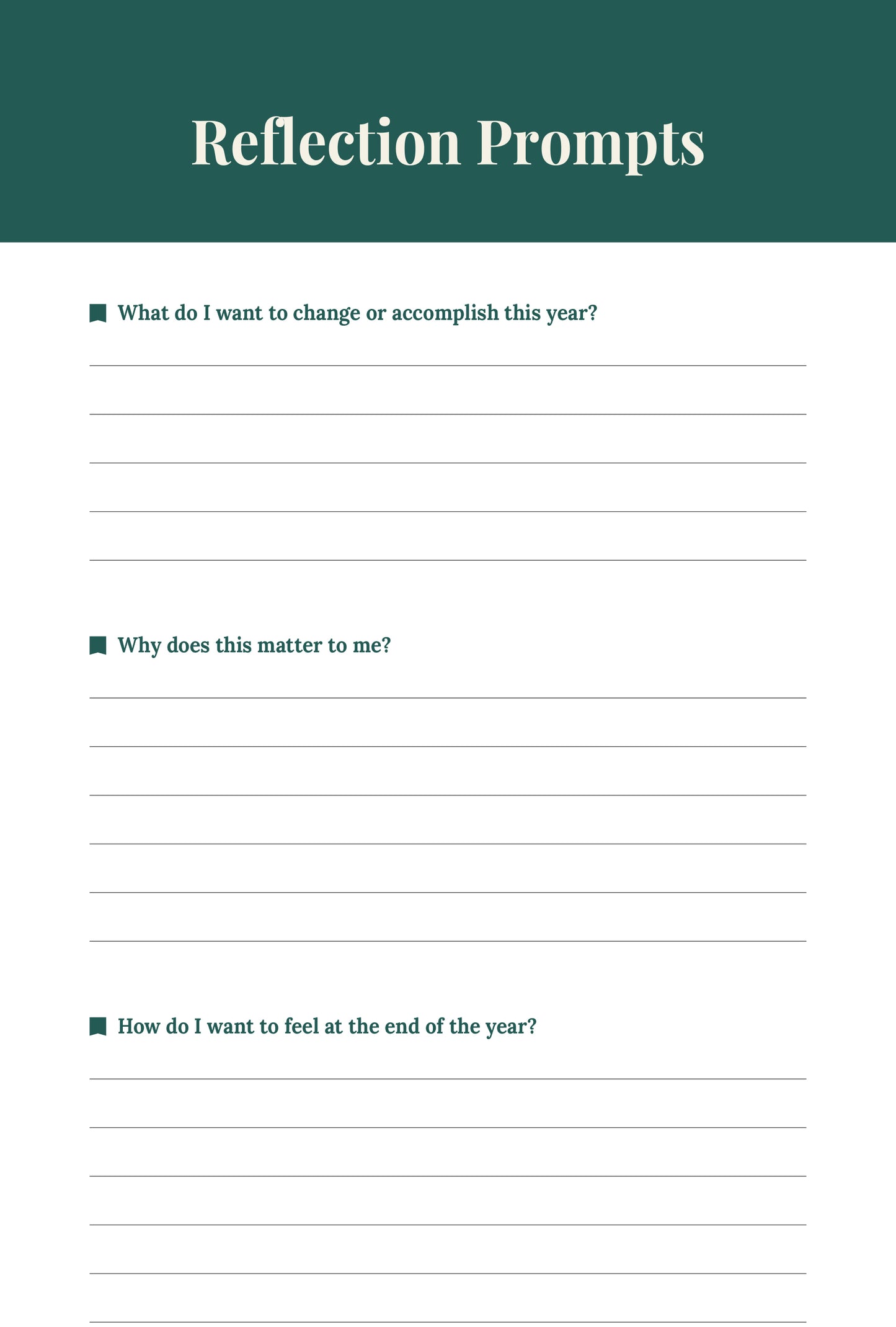 New Year New Intentions Journal